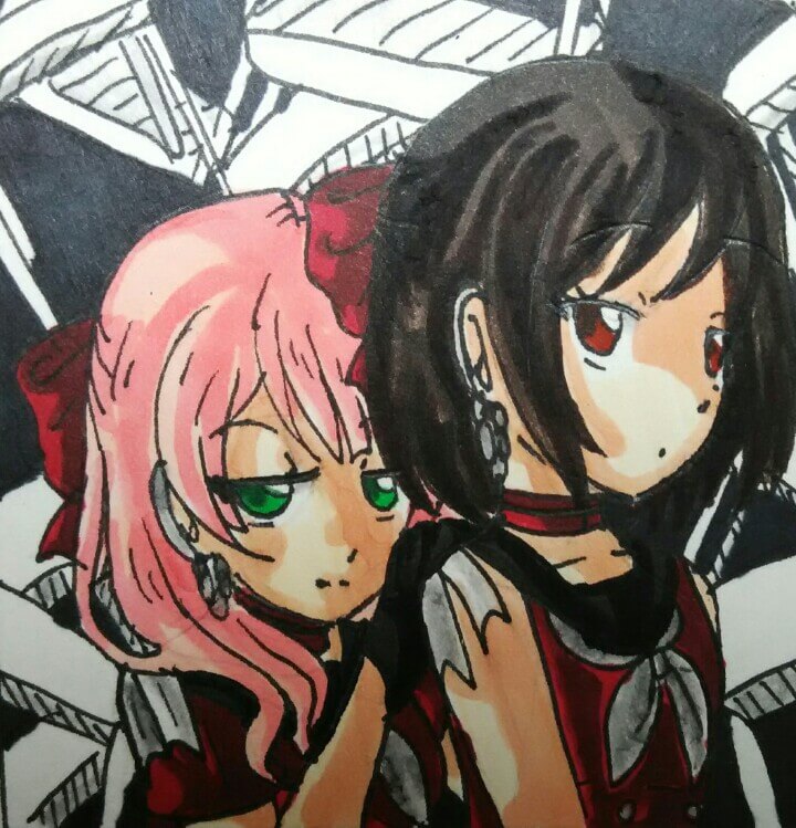 Lost One's Weeping Himari and Tsugumi 

Drawing by me!