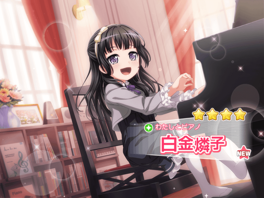 I just started the JP server of Bang dream and got my best girl!!