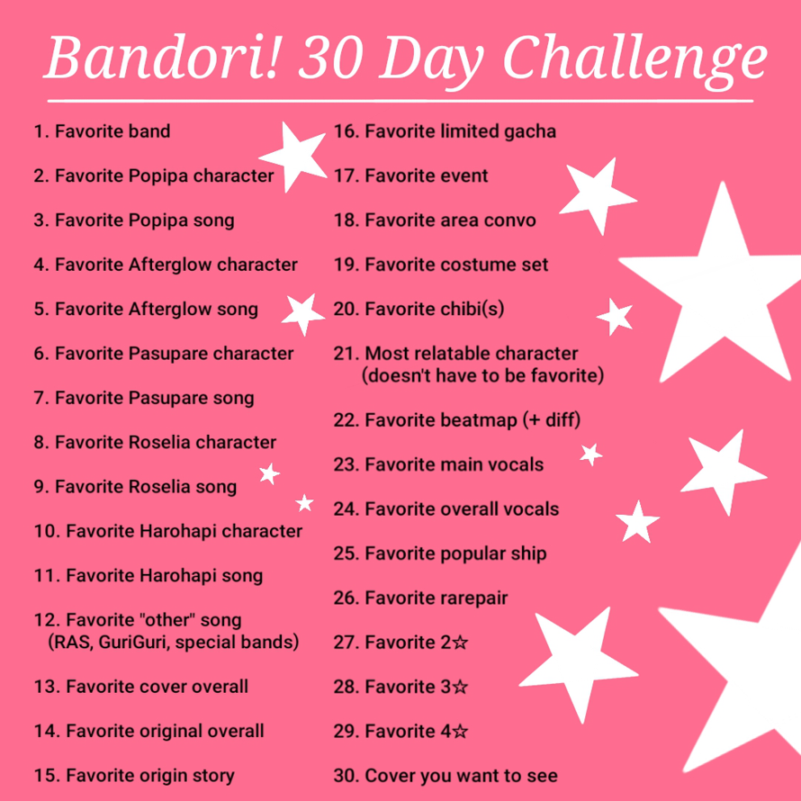
  Day 28: Favorite 3☆

This one is REALLY easy, and you guys might already know what it is based...