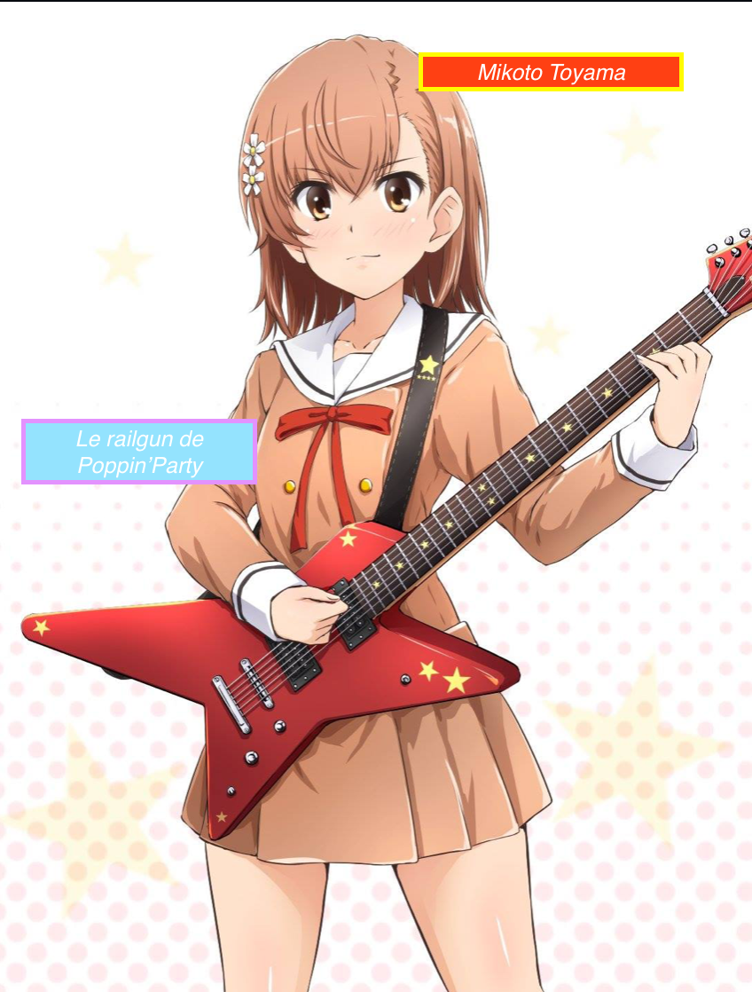 Kasumi was sick so Misaka replaced her on stage
