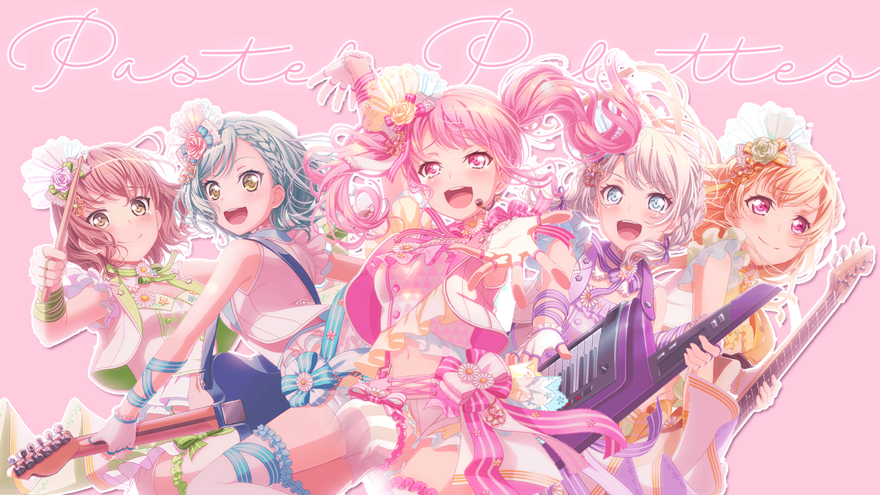 Pastel Palettes Desktop Wallpaper Made By Me Feed Community Bandori Party Bang Dream Girls Band Party