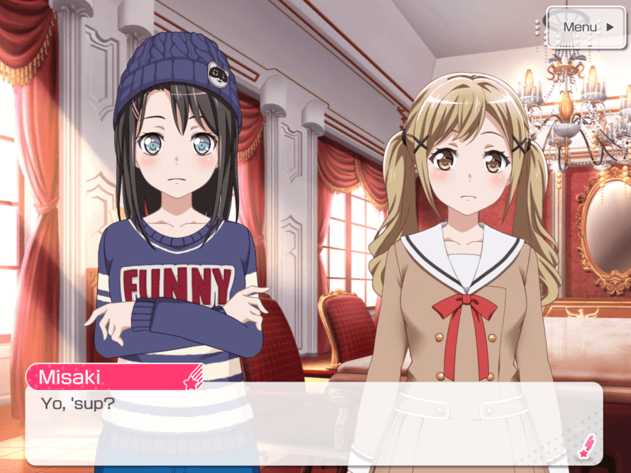 Misaki: Most relatable character in the game.