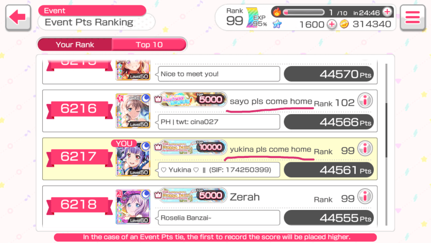 I just decided to check my ranking and... oh