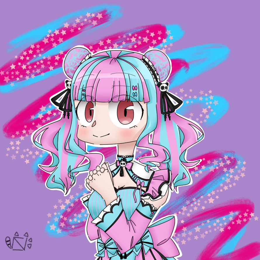 Hi!, I drew PAREO with Kokoro's dragon dance outfit but with different colors, I hope you like it :D