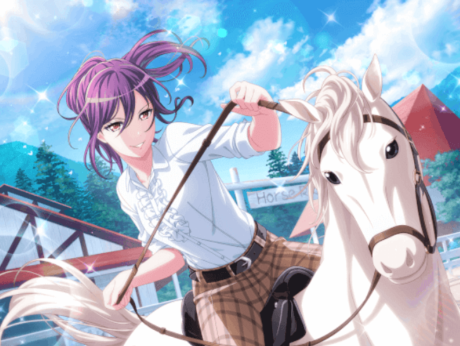   She protecc
  She atacc
     But most importantly,  she travels by horsebacc    

       Edit: 39...