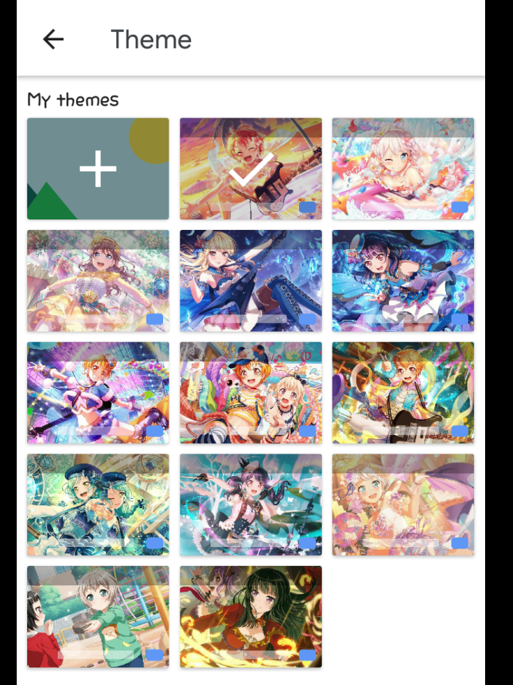 I'd just like to share all the bandori keyboards I have on my phone