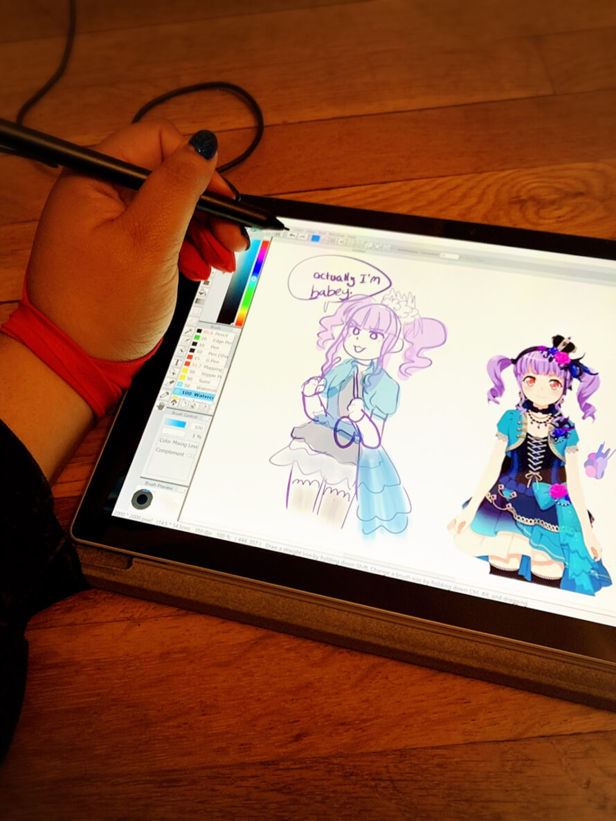 a doodle i did at work because i was bored lol