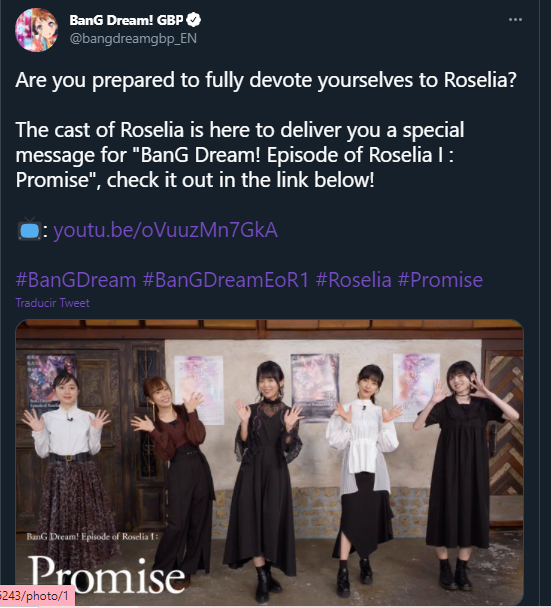Seeing this, I can't help but wonder if we'll get the new Roselia songs from the movies in the...