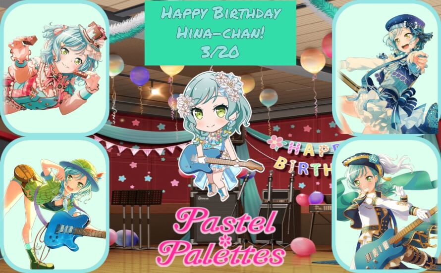 And Happy birthday to Pastel Palettes' guitarist, Hina!