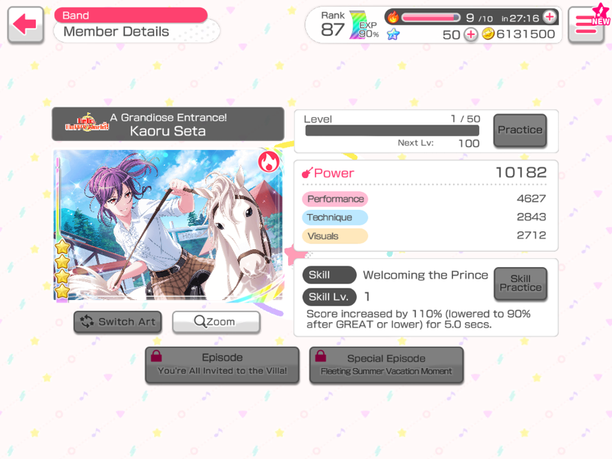 Getting ur fav cards is no easy task



And i like Kaoru ridin that horse