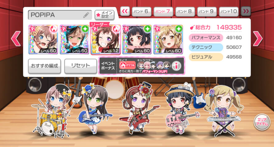Yay my first band complete with a 4  of every girl ~ 