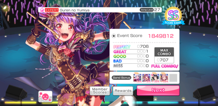 Oh yeah this happened 

I can't

1 great