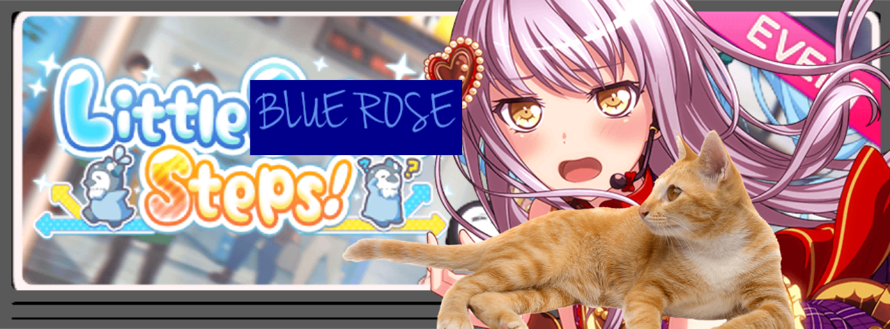 Ah... my fav roselia event little blue rose steps!