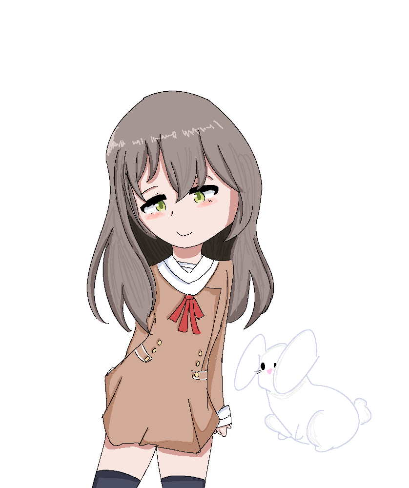 Just a normal otae, and a rabbit because yes