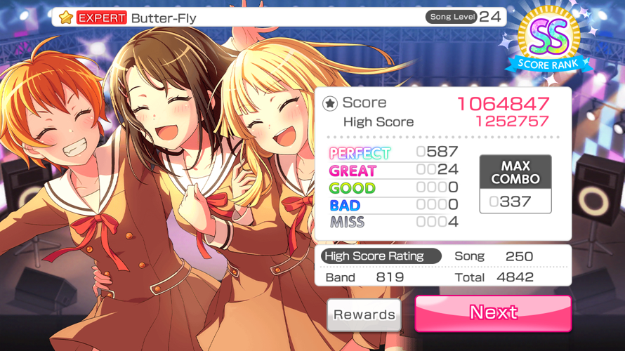 i have played bandori for over a year and a half. i can fc anything 24 and below, almost any 25,...