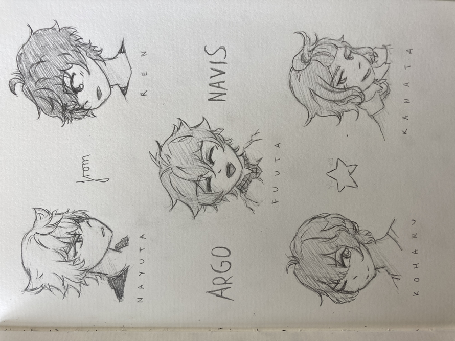 part 2 of band fav class doodles, feat the Boys TM  this time

you can tell I draw them more cause...