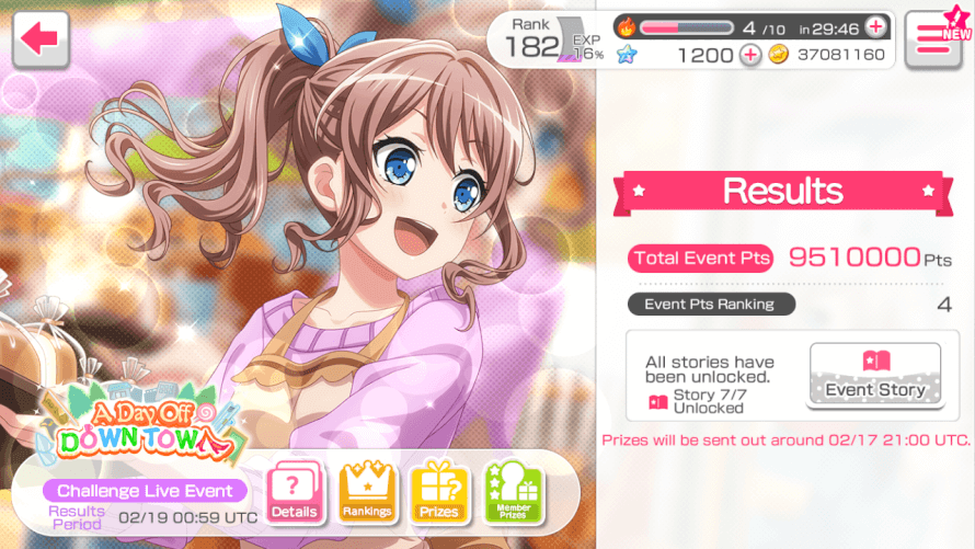     It's time to sleep
    Arkhhhhh Finally My first Top 10
    Otsu Everyone~