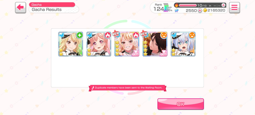 OMG IM CRYYING 
4 FOUR STARRS!? ILY BUSHIROAD
Now i have to spend money on the df for tsukushi bc...