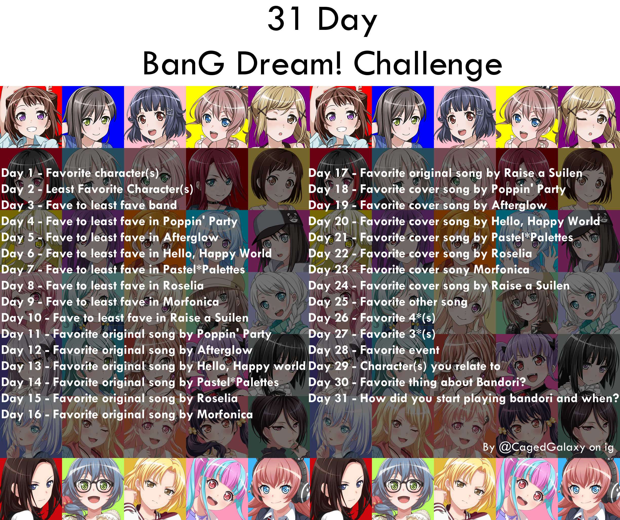 Decided to make this based on other posts I've seen. Let me know what band  you created in the comments below! : r/BanGDream