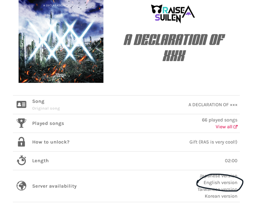 Why does it say that a declaration of xxx is available on the en server? Ive never seen it on...