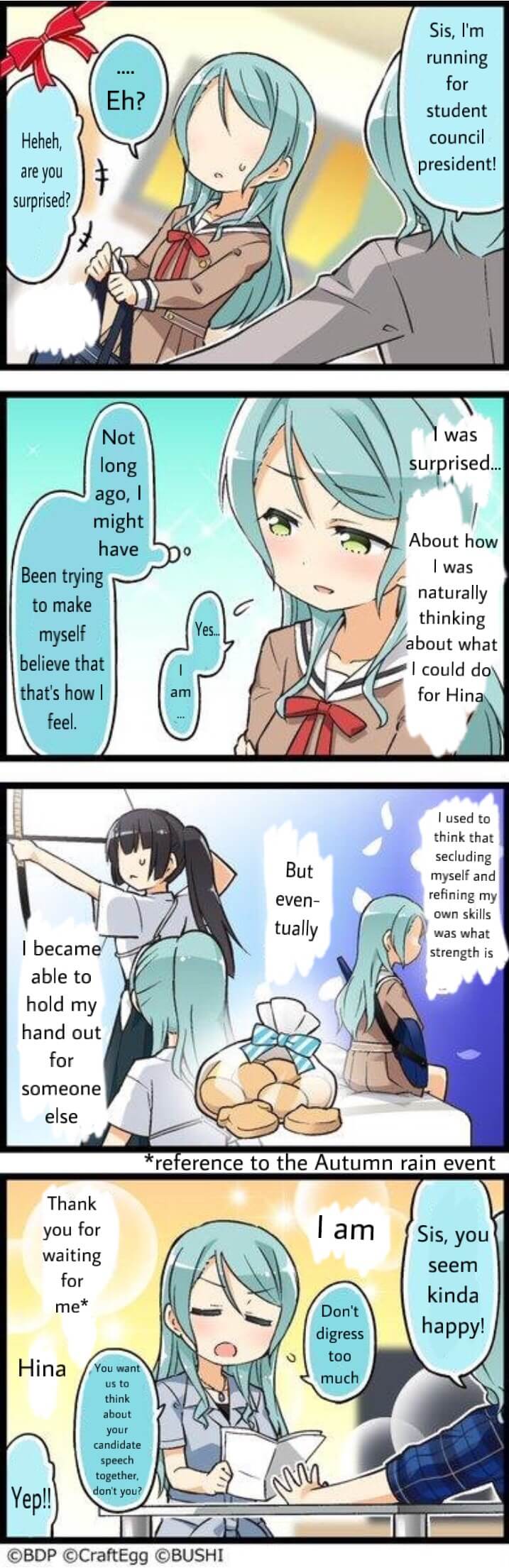I translated the Sayo bday comic! Please point out any errors, if there are!