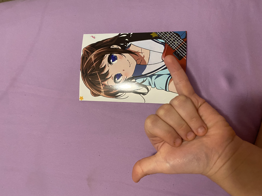 Kasumi.

Don’t ask why my hands are that small.

I used a filter on the picture which is why her...