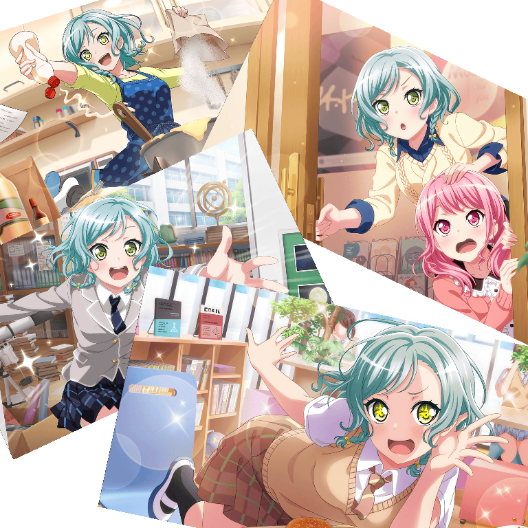 Is it just me or...in almost every untrained Hina card she’s sticking her hand out or jumping at...