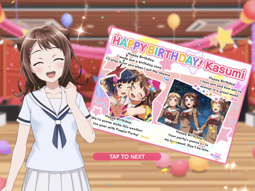 Happy  Late  Birthday, Kasumi Toyama  Rhythm Guitarist and Lead Vocalist of Poppin'Party !