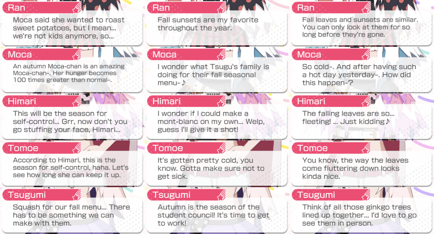   Here are Afterglow's EN 2019 Autumn lines!  

       Late on making this one because I've been...