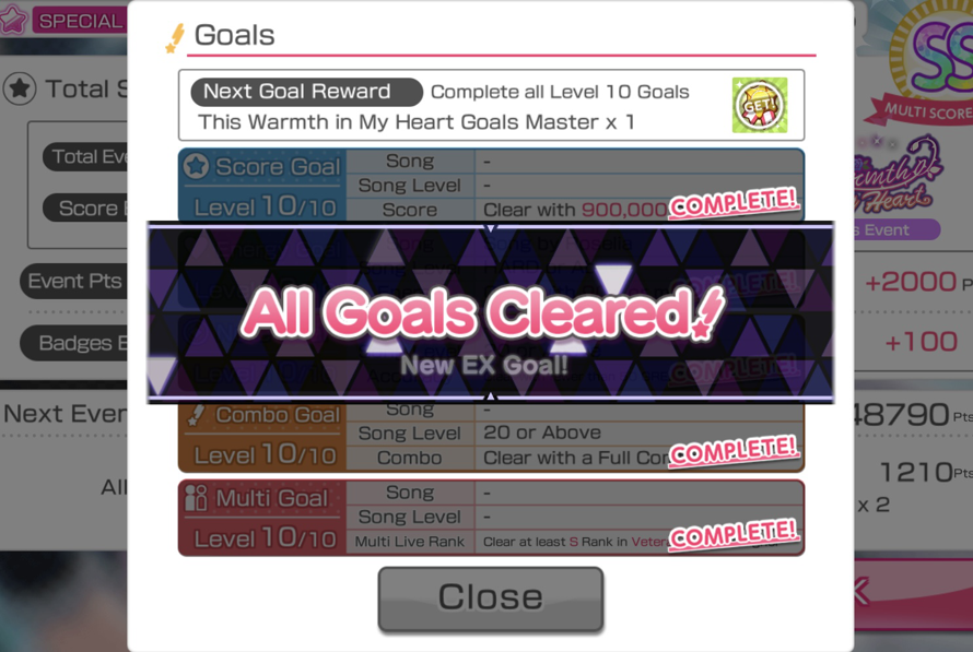 finally finished all of the goals! took me a bit longer than usual tho 