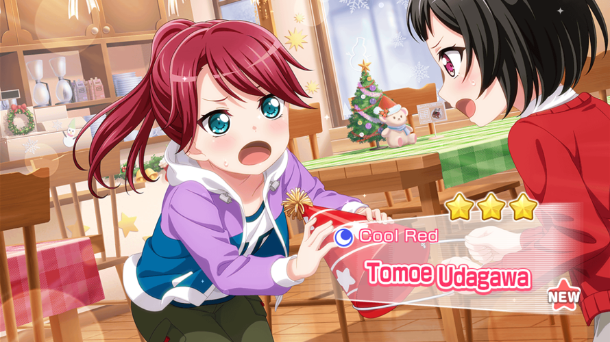   I pulled for the Christmas Afterglow Rerun and got Christmas Tomoe! I'm so happy :D I have a...