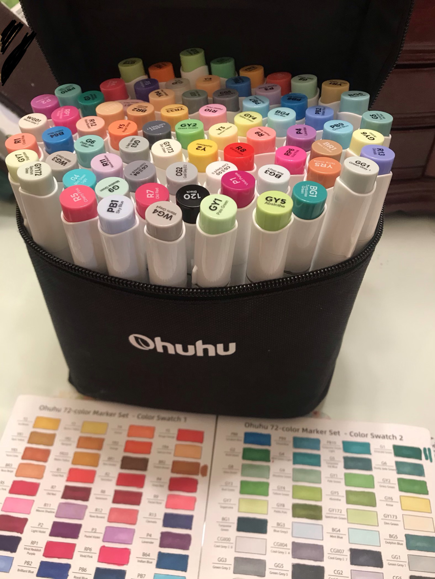 I’m kinda surprised I didn’t say anything yet but uh my markers came yesterday :D

but it doesn’t...