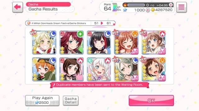  new owner  i just wanted 3  Hagumi to complete a goal for HHH but i got df saya and neo aspect lisa...