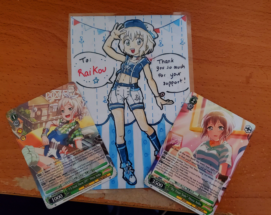 So my postcard finally arrived!

This is a very sweet message and wanted to also say thank you for...