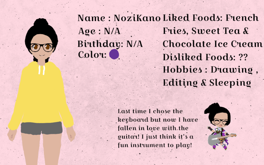 Decided to redo my bio of myself of that trend that was going around. I also edited it into a hoodie...