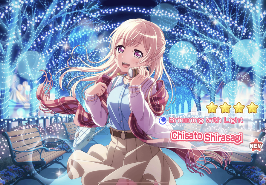   AAA I PULLED FOR WHITE DAY RERUN AND GOT CHISATO WHAT?! TYSM BABANBO SAMA AFSUYFKUFGYE