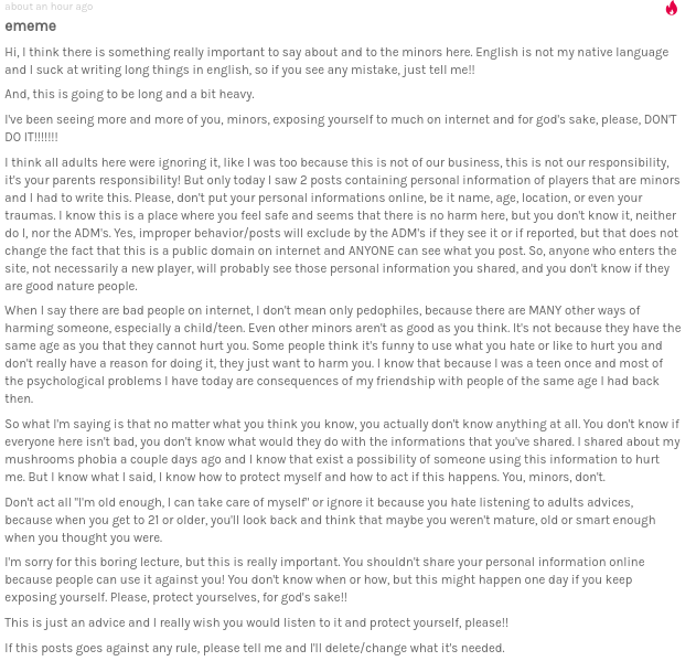 Pls share this post with ppl. This is really important and I took this to heart reading it. Also,...