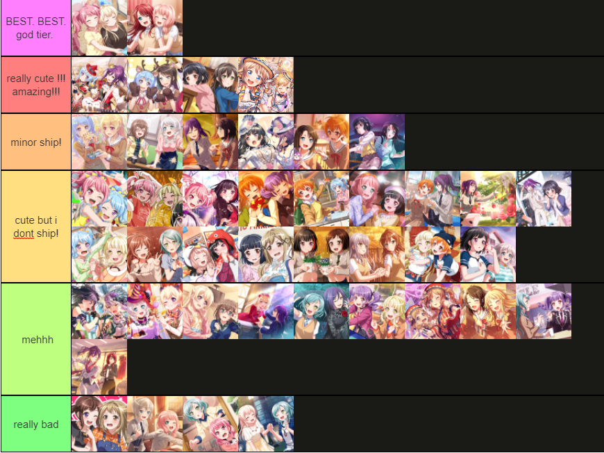 small break from icons, some opinions on ships  if its not on here i either have 0 opinion or its a...
