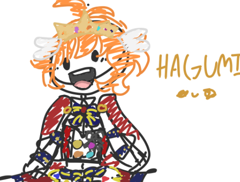 I drew Hagumi while waiting to reload my data in bandori ! :D