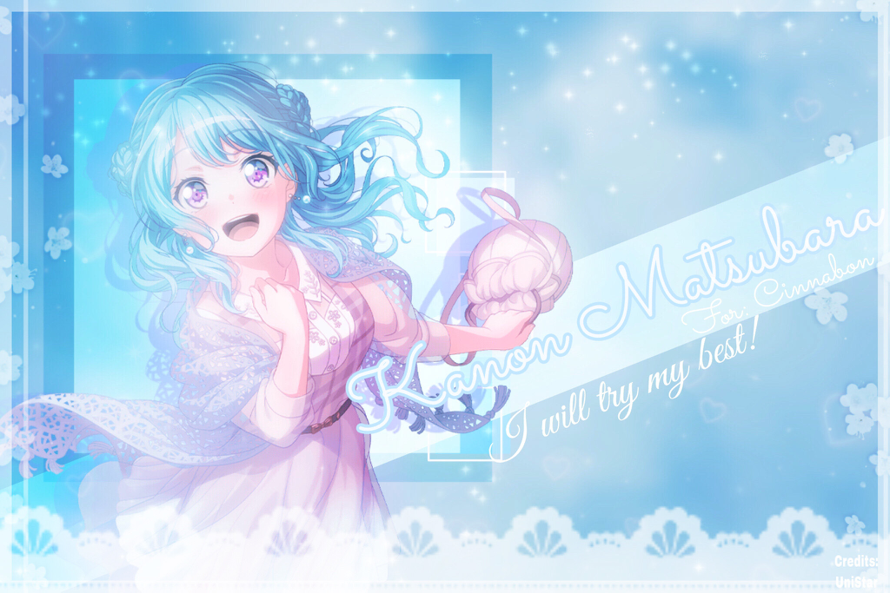 Another edit complete, phew! This is for Cinnybun! This is an edit of Kanon and I think it turned...