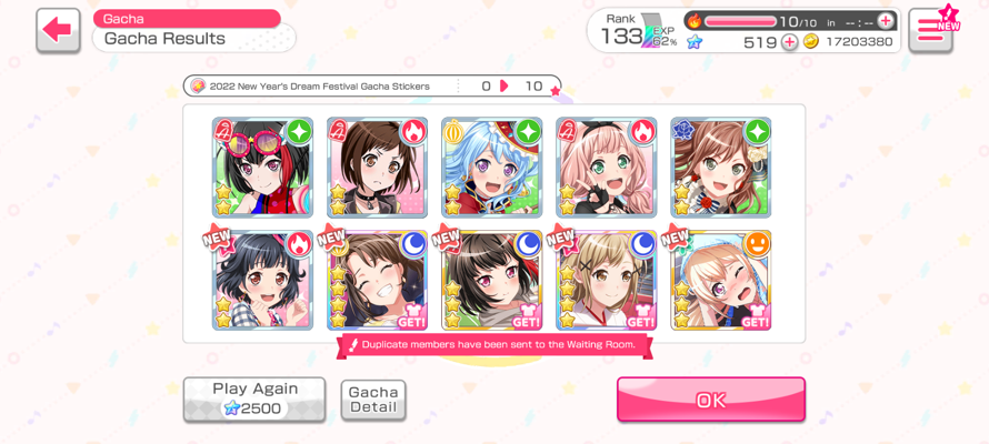 Hello bandori party nation!! This is my first post here, I just wanted to share my most recent pull...
