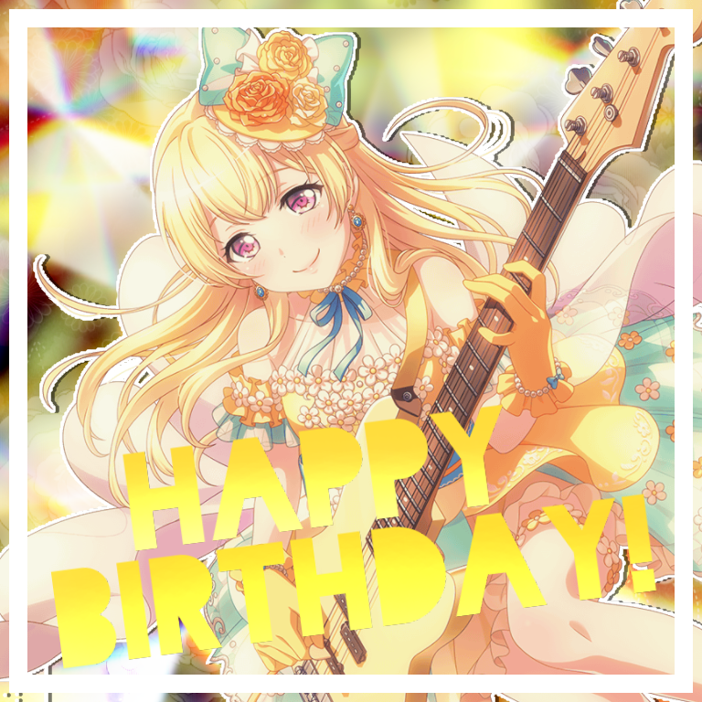 Happy birthday Chisato! Hope you have a great day!