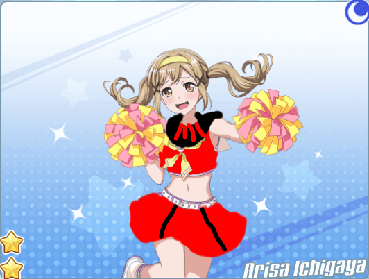 So, uhh... I tried to edit Arisa into my favorite colors, and this is what I ended up with... 

A...
