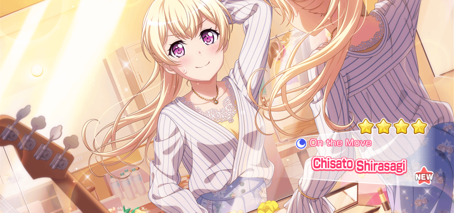     JSLKDFJKSDJFSK THE ONLY DREAMFEST CARD I DIDN'T WANT LMAO

Chisato got mad that I said she was...