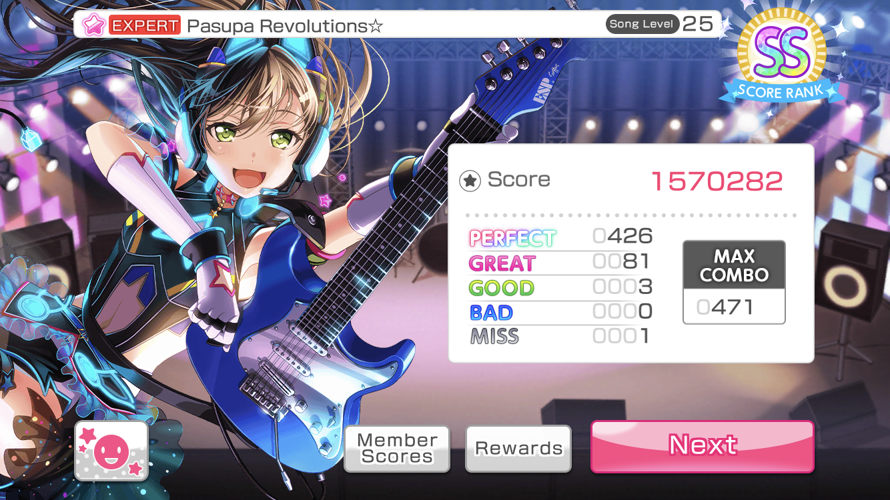 Well... If you ever wanted to know the effects of D4DJ on my Garupa skills... 

       Last post,...