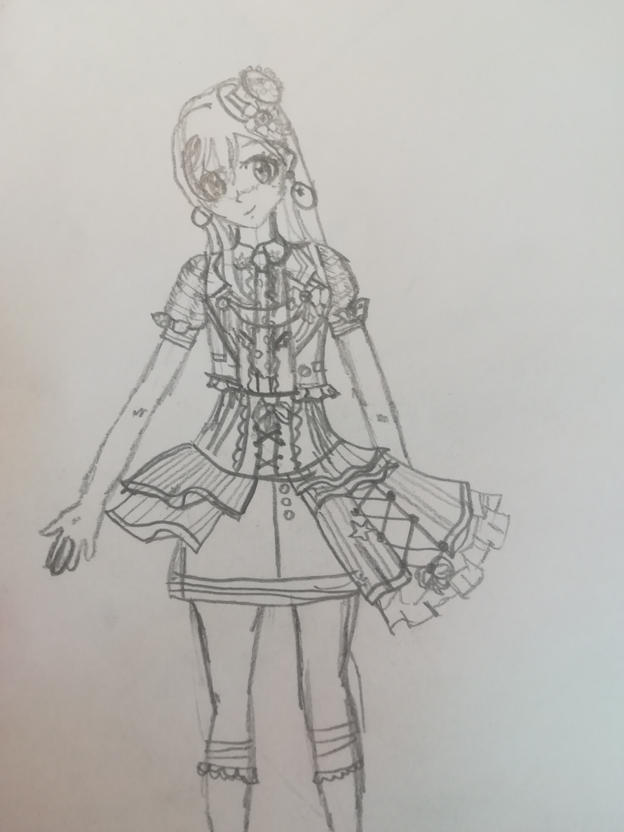 What do you think? It's my first time drawing bandori girl