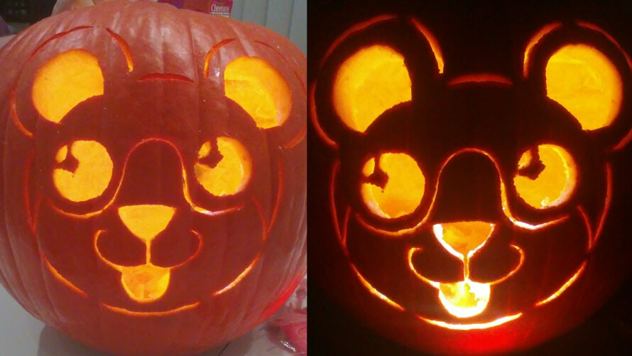 I carved a Michelle pumpkin for Halloween! Which im posting super late because i was lazy haha