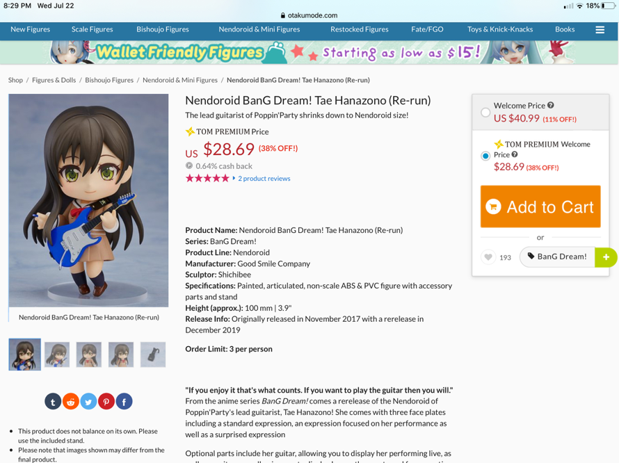 Never mind she said she will buy the take one my poppia best girl