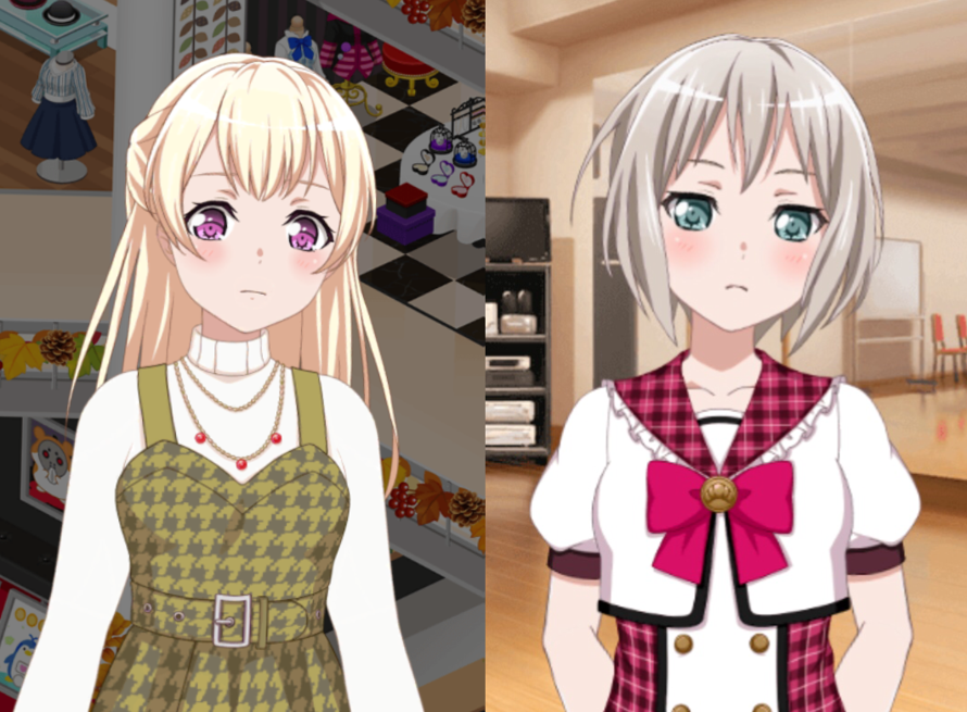   Moca is learning from Chisato