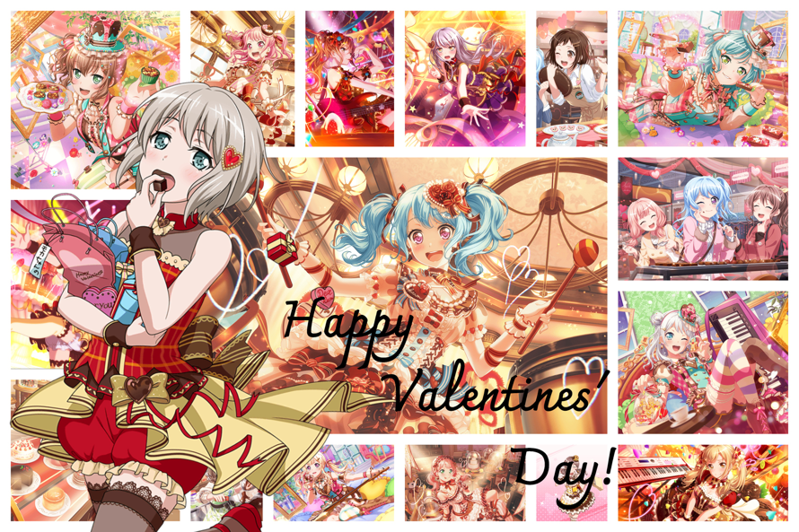 Happy Valentines Day from Bandori! <3<3<3

I made this collage yesterday on BeFunky out of all of...